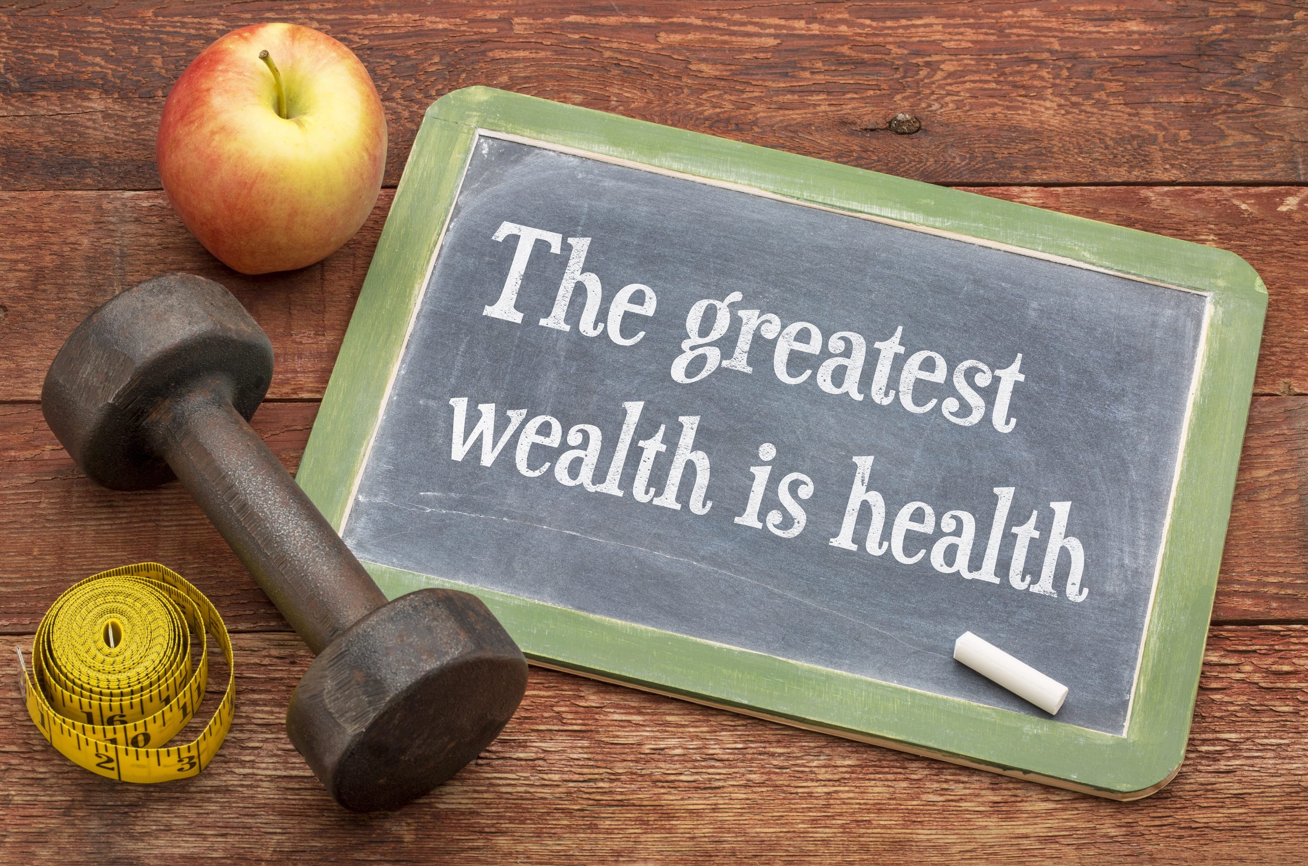 The Greatest Wealth Is Health Blackboard